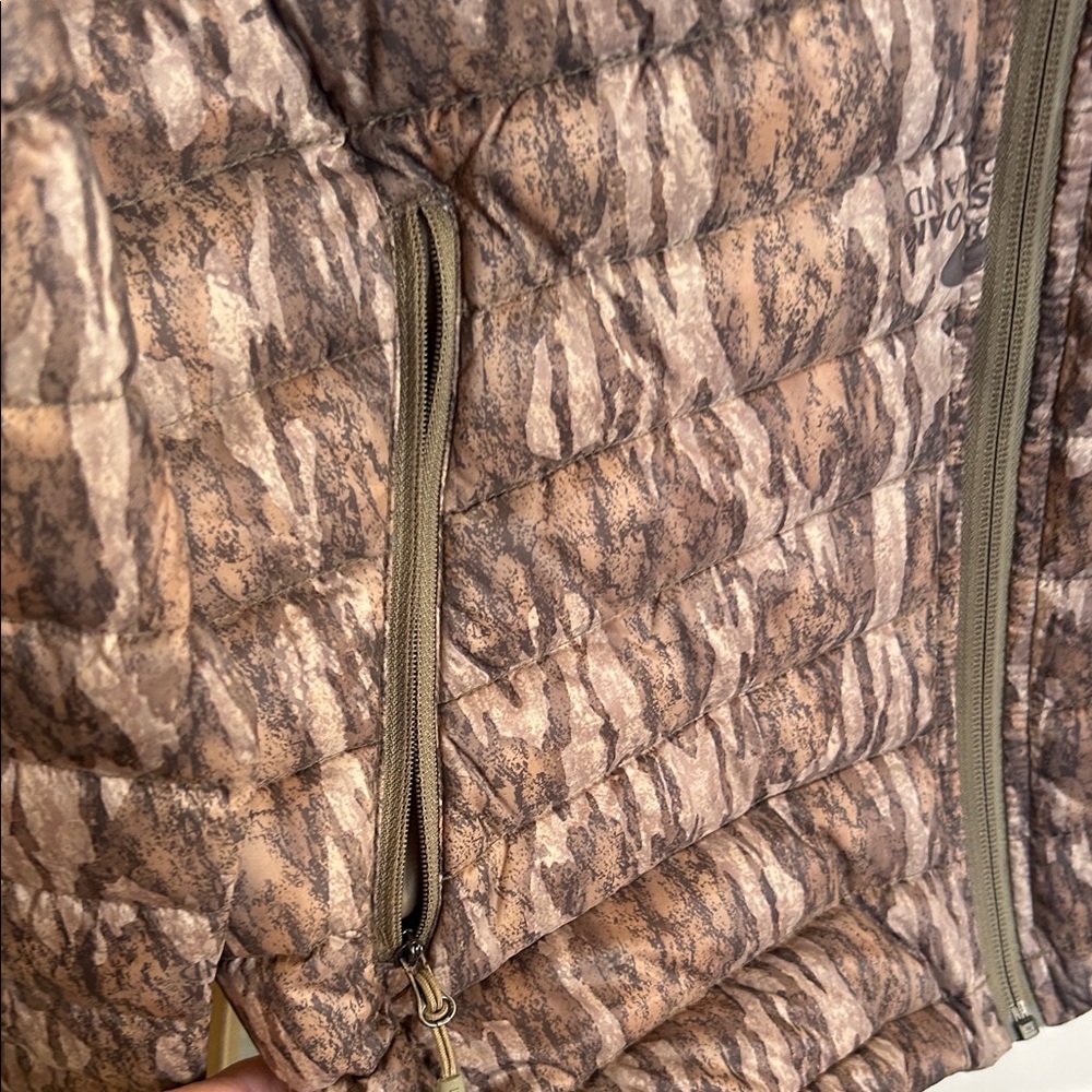 Brown Banded Camouflage Puffer Jacket - Picture 7 of 10
